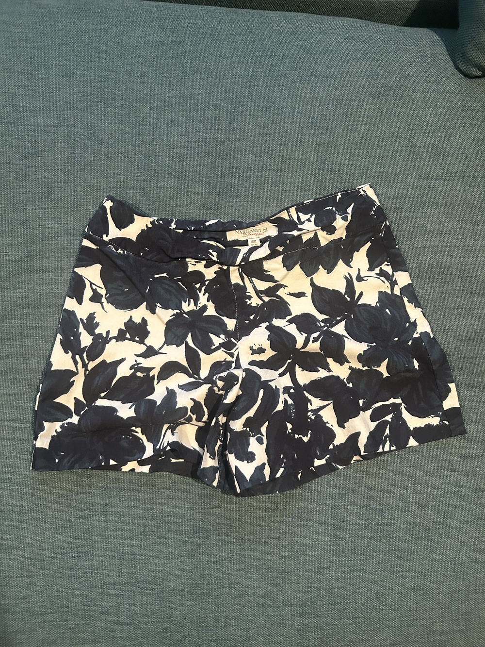 Walter Baker Navy and White Floral Bermuda Shorts